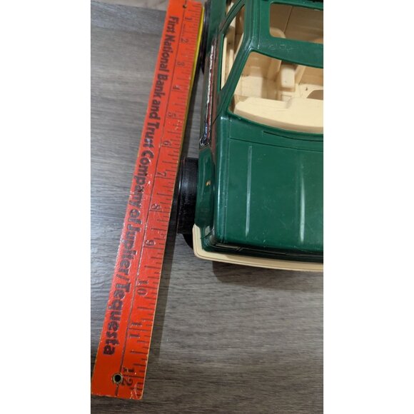 Vintage TootsieToy Green Plastic Ford Explorer Toy Car Model 4x4 SUV 10" - Picture 8 of 8